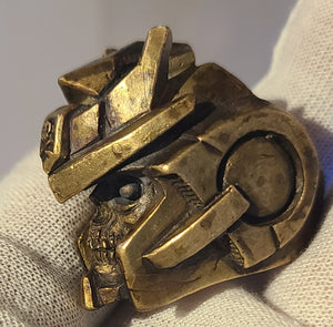 WORLDSLAYER BRONZE SKULL RING BY 13LUCKYMONKEY X QUICCS